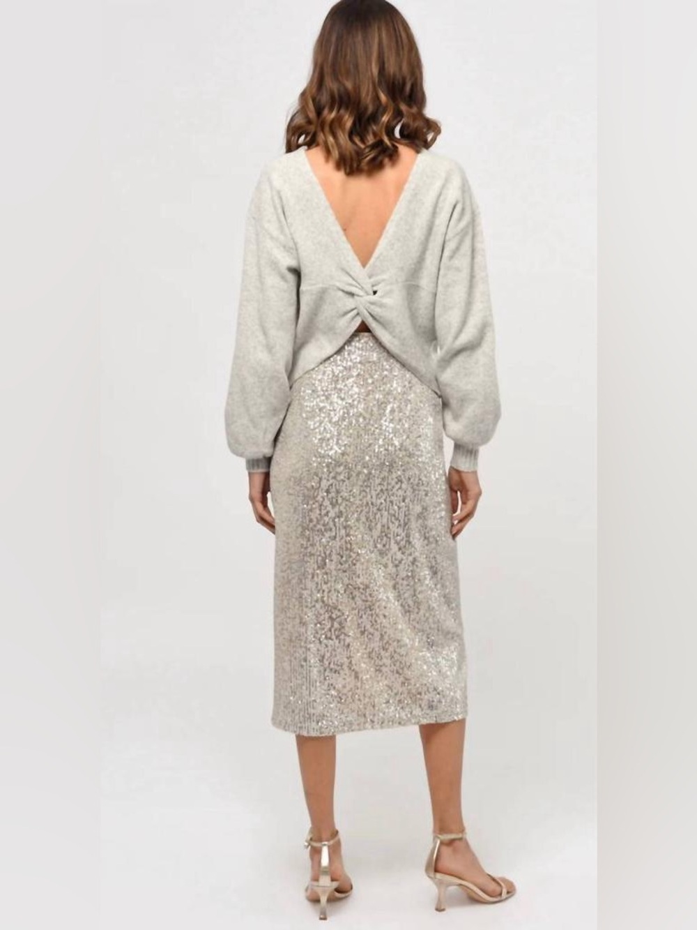 Greylin Karla Sequins Midi Skirt Size S - Picture 3 of 4